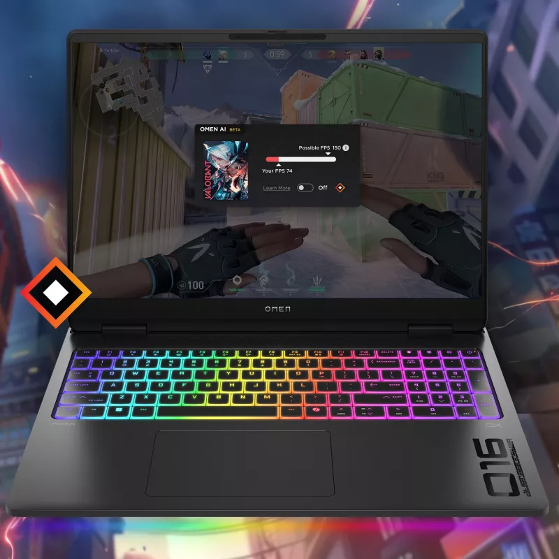 HP OMEN MAX by HP nešiojamasis kompiuteris 16-ah0099ng - Intel Core Ultra 9 275HX - Win 11 Home - GeForce RTX 5090 - 64 GB RAM - 2 TB SSD NVMe, Performance - 40.6 cm (16 colių)