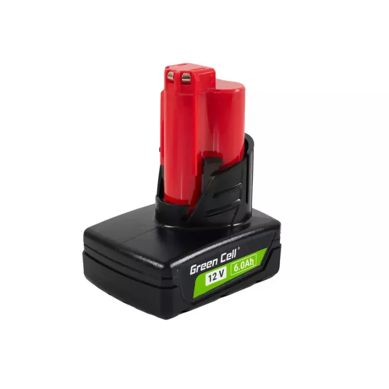Belaidžių įrankių baterija Green Cell PTML12V6 12V Li-Ion 6 Ah, matmenys 6,6×9×11,1 cm