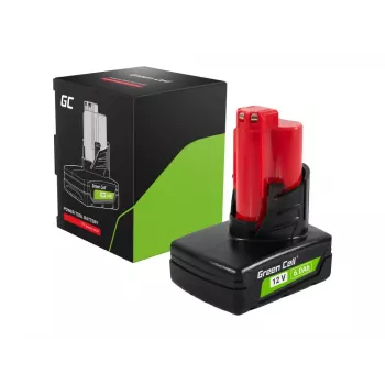 Belaidžių įrankių baterija Green Cell PTML12V6 12V Li-Ion 6 Ah, matmenys 6,6×9×11,1 cm