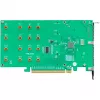 HighPoint magistralės adapteris Rocket 1104 PCI-Ex16v3 - 4x M.2 NVMe - NVMe - PCI-Express