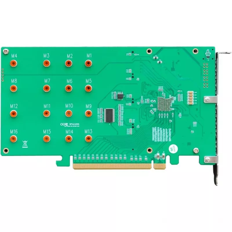 HighPoint magistralės adapteris Rocket 1104 PCI-Ex16v3 - 4x M.2 NVMe - NVMe - PCI-Express