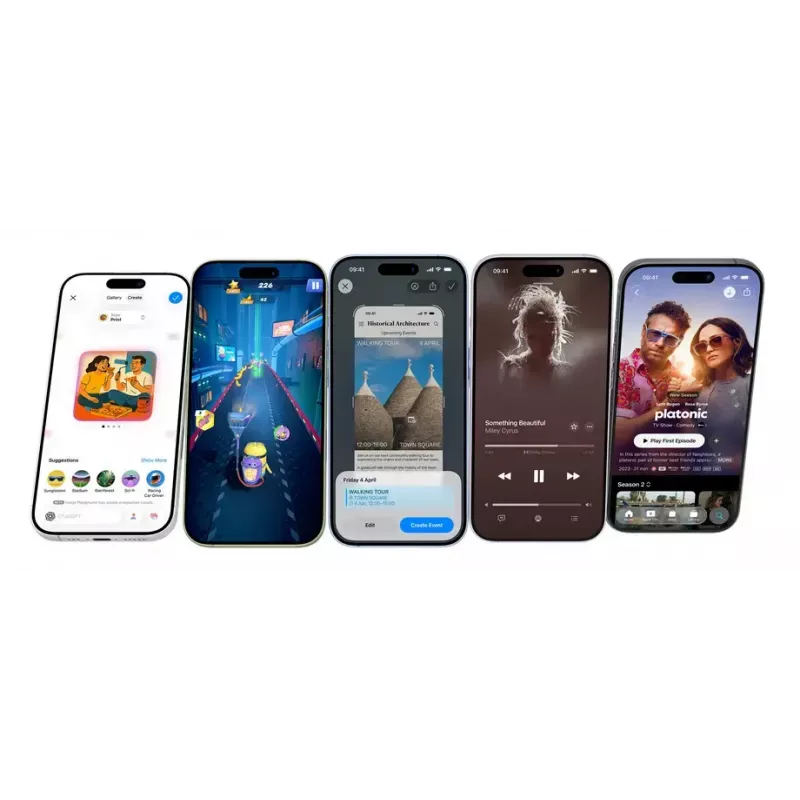 Išmanusis telefonas „Apple iPhone 17“ – 6,3 colio (16 cm) ekranas, A19, 512 GB, Dual SIM, 5G, 48 MP galinė kamera, juodos spalvos