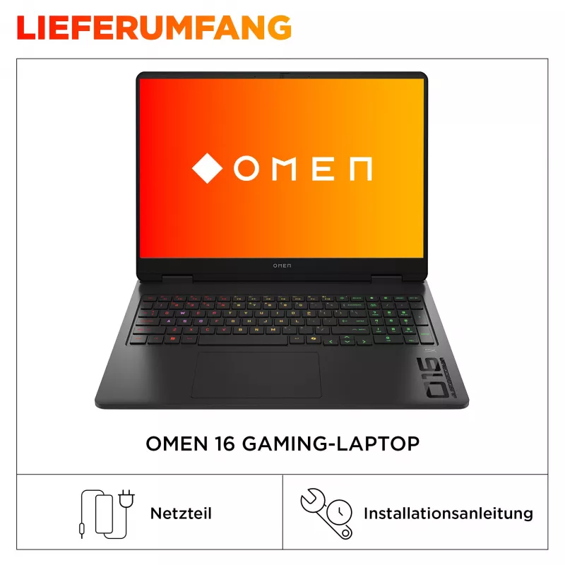 HP OMEN 16-am0168ng 16.0 WUXGA IPS 165Hz, Intel Core Ultra 7-255H, 24GB RAM, 1TB SSD, RTX 5070, FreeDOS (CV4B2EA#ABD)