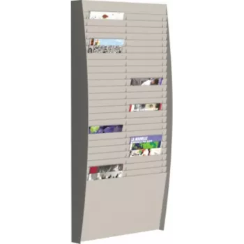 PAPERFLOW Sieninė rūšiavimo lenta V 50F A4V2X25.02 DIN A4 Pilka