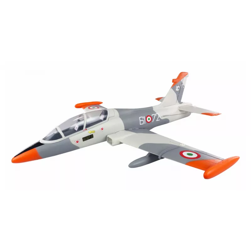 RC lėktuvas Amewi MB-339 su elektriniu varikliu, rekomenduojamas amžius 14+, svoris 0,5 kg