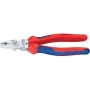 Knipex galios universalios replės 180 mm, chromuotos, daugiakomponentė rankena