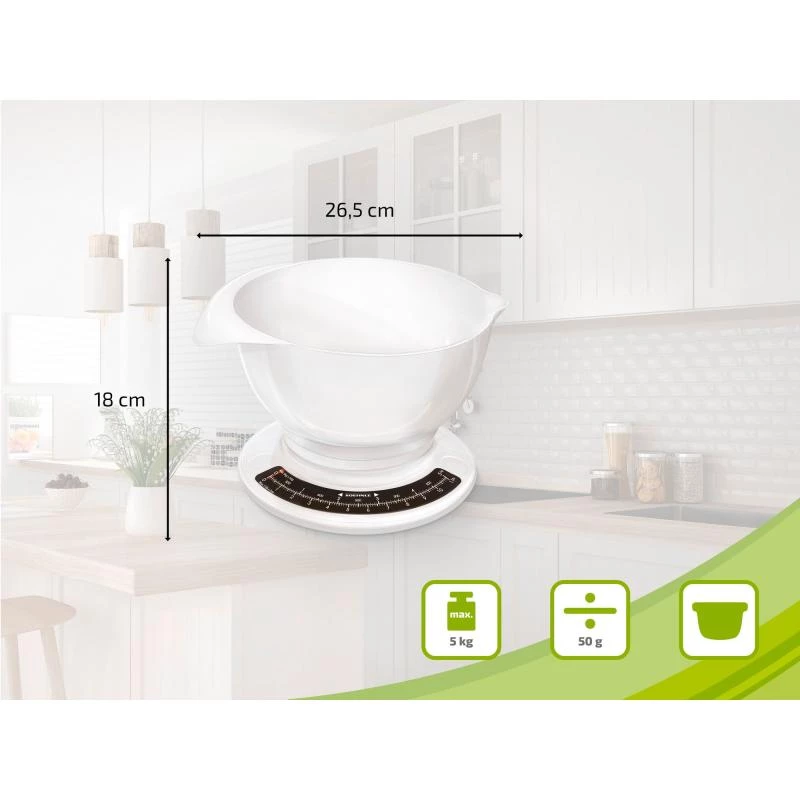 Mechaninė virtuvinė svarstyklė Soehnle Culina Pro White