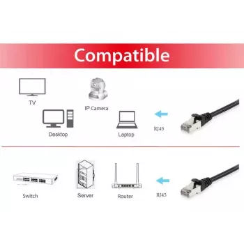 komutacinis kabelis Equip Cat.6 S/FTP RJ-45 30 m juodas