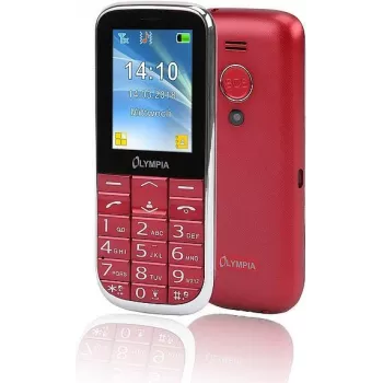 OLYMPIA Joy II - mobilusis telefonas - Dual-SIM - microSD lizdas - LCD - raudonas (2220)