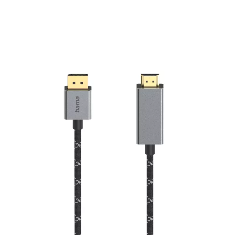 Vaizdo kabelio adapteris Hama 00200506 1,5 m DisplayPort į HDMI, juodas