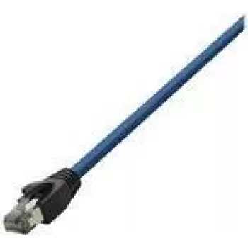 Logilink - komutacinis kabelis - RJ-45 (V) į RJ-45 (V) - 15 m - SFTP, PiMF - CAT 8.1 - be halogenų, lietas, apvalus, neužkabinamas - mėlynas (CQ8106S)