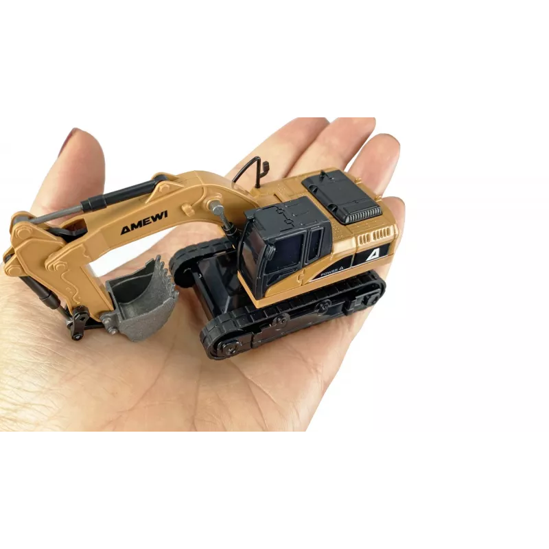 RC ekskavatoriaus modelis Amewi 22747, mastelis 1:64, elektrinis variklis, nuo 6 metų