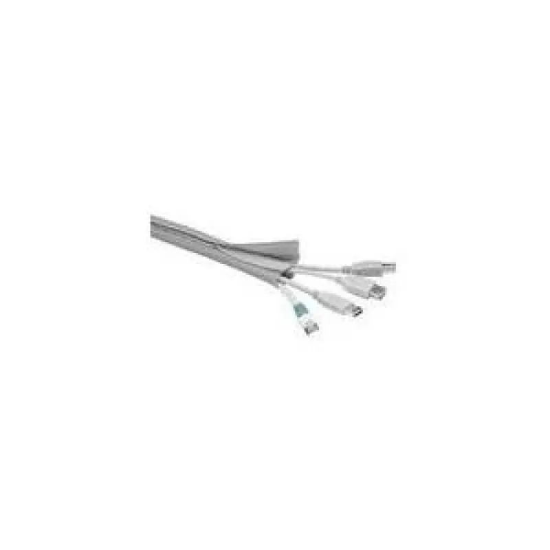 Cablesock W/hook and loop 1,8m Tube dimameter 2-4cm Sidabrinė
