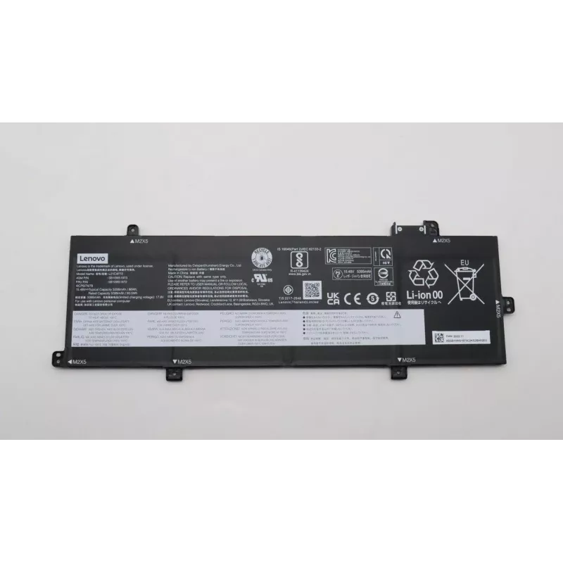 Vidinė ličio jonų nešiojamojo kompiuterio baterija Lenovo 86Wh modelis 5B10W51872