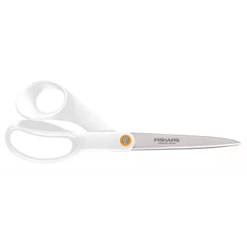 Fiskars F061200487 biuro / kanceliarinės žirklės Tiesus pjūvis Nerūdijantis plienas, Balta