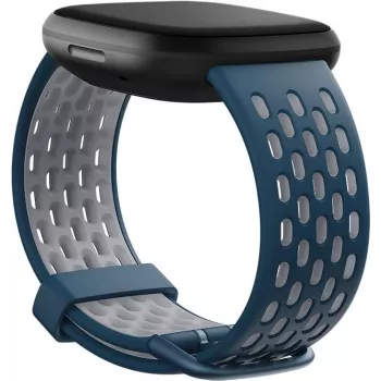 Fitbit FB174SBNVGYL - Dirželis - Mėlynas - Pilkas - Fitbit - Sense - Versa 3 - Aliuminis - Silikonas - Nerūdijantis plienas