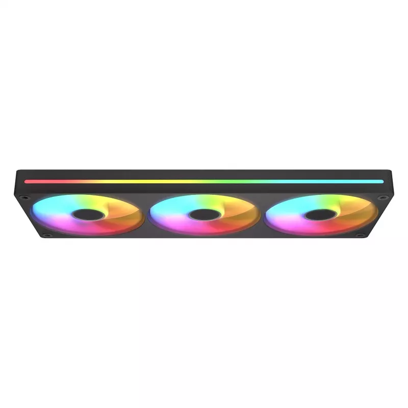 Ventiliatorius COUGAR Unity360-FB vieno rėmo 360 ARGB PWM atvirkštinis, 120 mm, 700–1600 RPM, FDB, juodas
