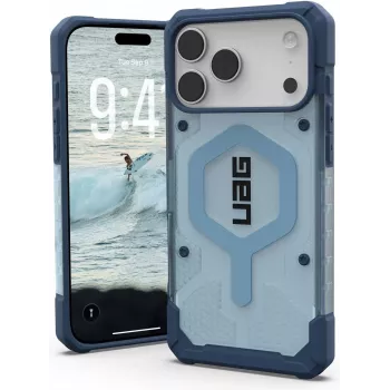 UAG Urban Armor Gear rinkinys, sudarytas iš Pathfinder MagSafe dėklo ir dirželio (nuimamo) | Apple iPhone 17 Pro Max | mėlynos (permatomos) ir juodos/grafito | 1145521BV03 (1145521BV03)