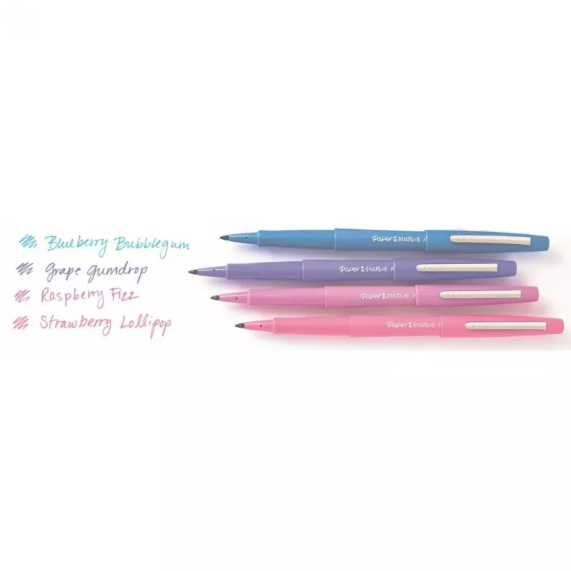 PAPER MATE pluoštinis rašiklis Flair 12 vnt. pastelinis M 0,7 mm lizdinė pakuotė
