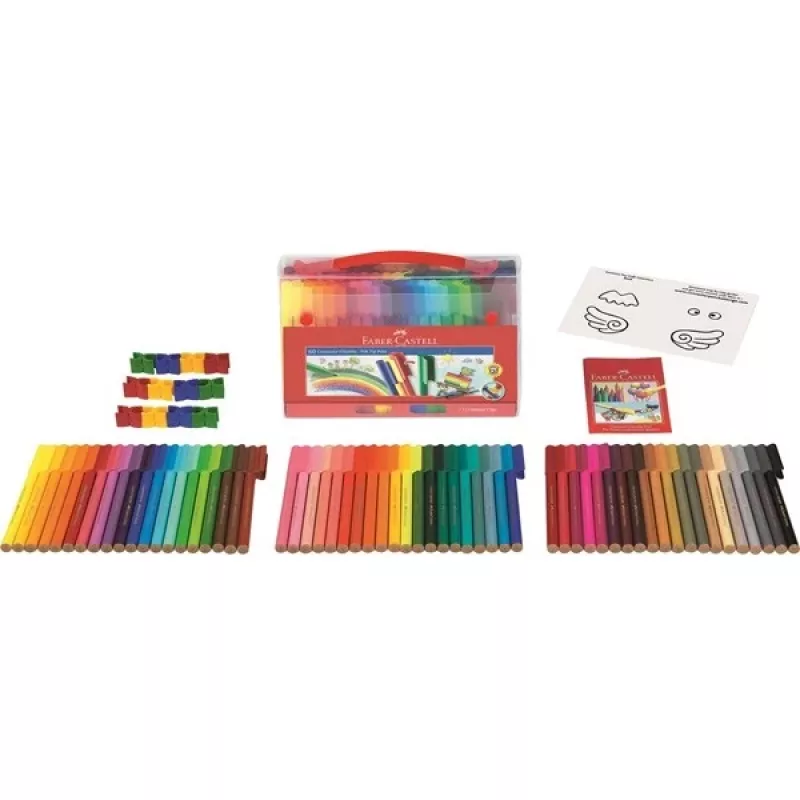 Dažymo žymeklis Faber-Castell 155560 Įvairiaspalvis 60 vnt.