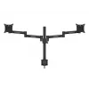 Multibrackets M VESA Deskmount Officeline Dual Juoda Clamp/Bolt-through 16kg 15-30in