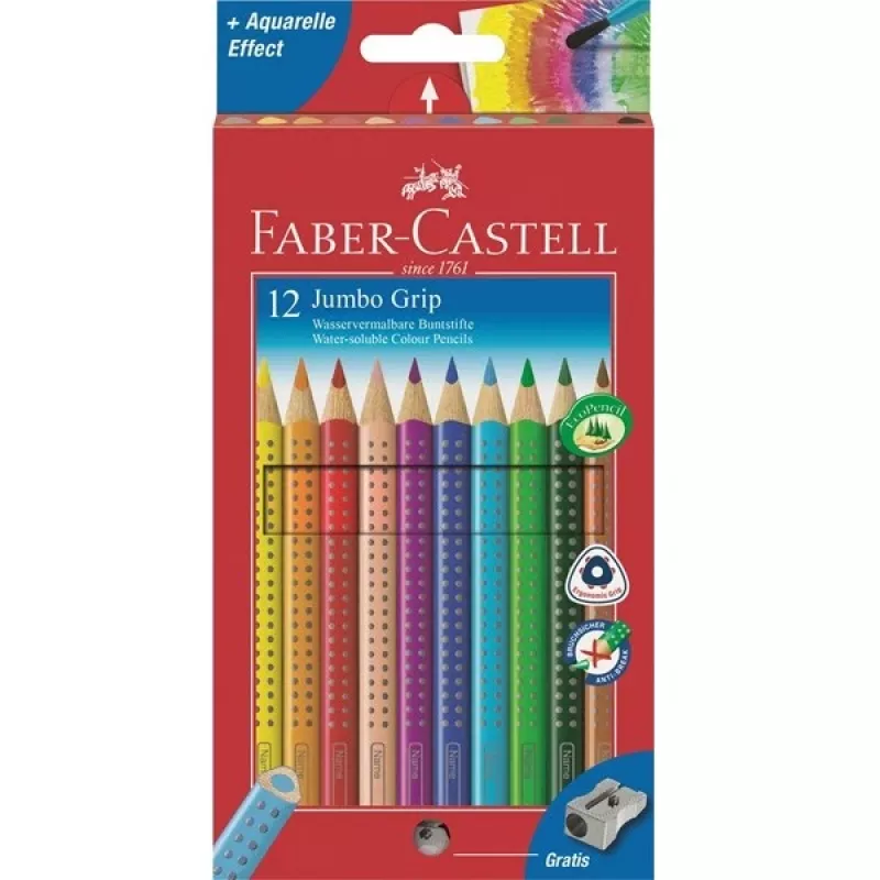 Faber-Castell Jumbo Grip Multi spalvoti pieštukai 110912