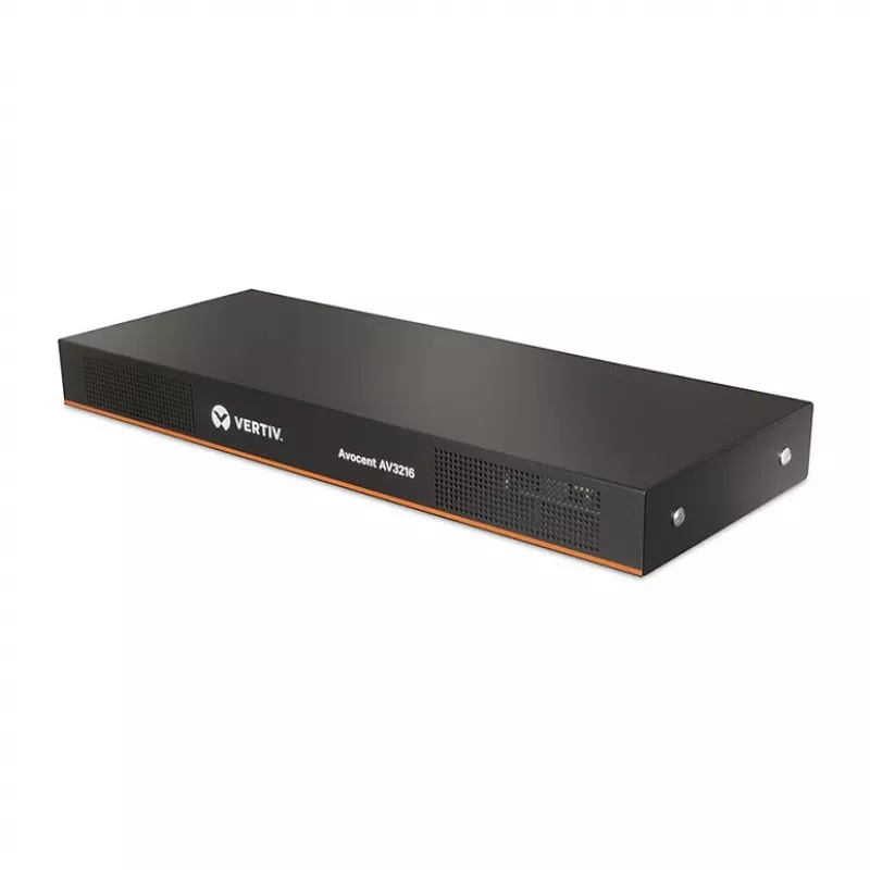KVM jungiklis Vertiv AV3216-001 — 16 prievadų su 1 vietiniu ir 1 nuotoliniu naudotoju
