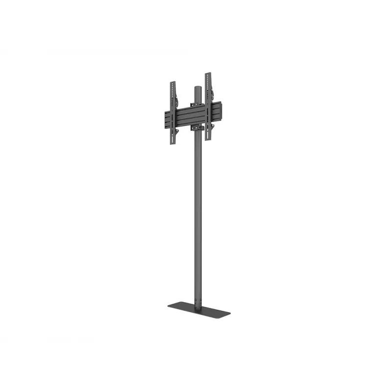 Ant grindų montuojamas stiebas MULTIBRACKETS M Single Pole Floormount Pro 32 colių–65 colių ekranams, 50 kg, VESA 100×100–400×400, pakreipimas -6°–15°, juodas