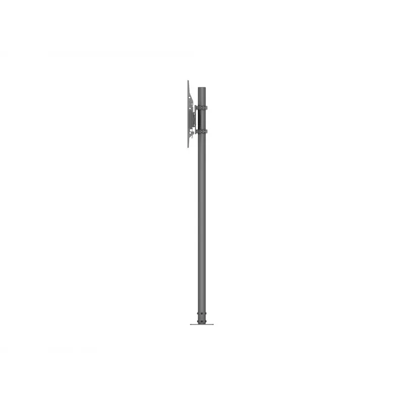 Ant grindų montuojamas stiebas MULTIBRACKETS M Single Pole Floormount Pro 32 colių–65 colių ekranams, 50 kg, VESA 100×100–400×400, pakreipimas -6°–15°, juodas