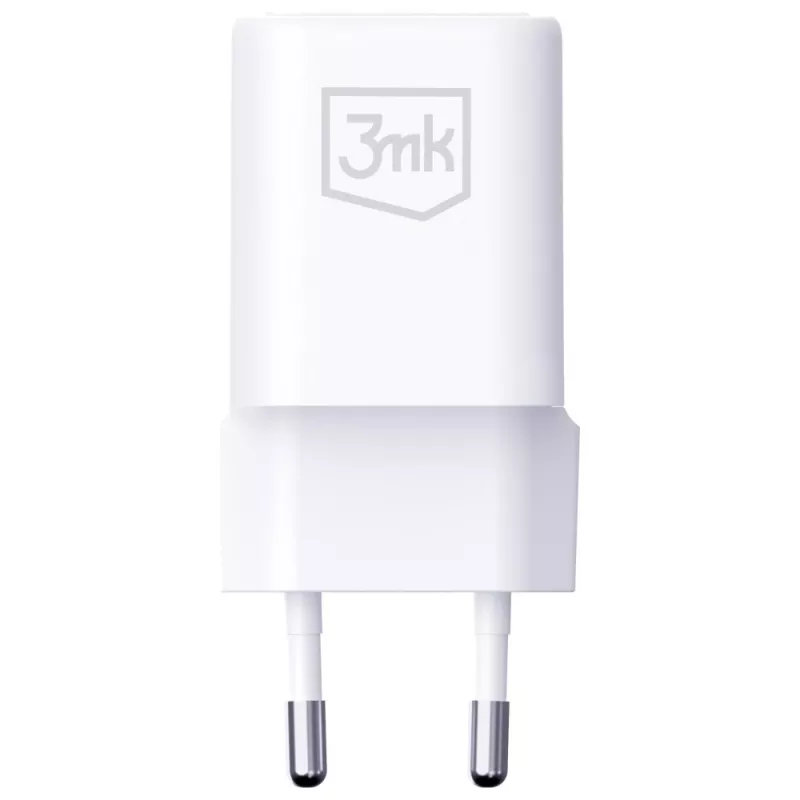 Sieninis įkroviklis 3MK Hyper Charger PD 33W GaN QC4+ baltas — USB‑C PD 33W, GaN, Quick Charge 4+
