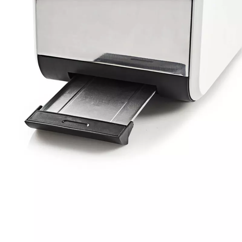 Skrudintuvas Nedis KABT510EWT — 2 riekėms, nerūdijančio plieno korpusas, 900 W, baltas