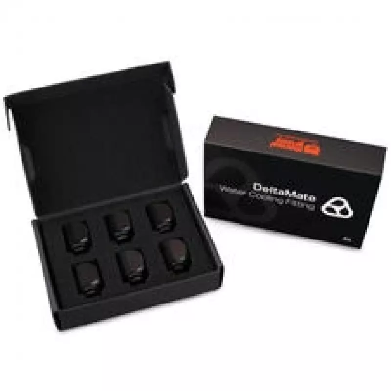 Thermalright DeltaMate Rotary 90° Juoda — 6 vnt. adapterių / tvirtinimo detalių rinkinys aušinimo komponentams (TG-DM-FIT-6003)