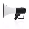 Megafonas Nedis MEPH250WT — rankinis sirena/viešojo kreipimosi įrenginys, 1500 m nuotolis, 120 dB, juoda/baltas