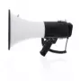 Megafonas Nedis MEPH250WT — rankinis sirena/viešojo kreipimosi įrenginys, 1500 m nuotolis, 120 dB, juoda/baltas