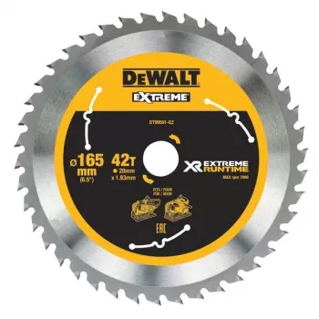 DeWALT DT99561-QZ diskinis pjūklo diskas 16,5 cm 1 vnt.