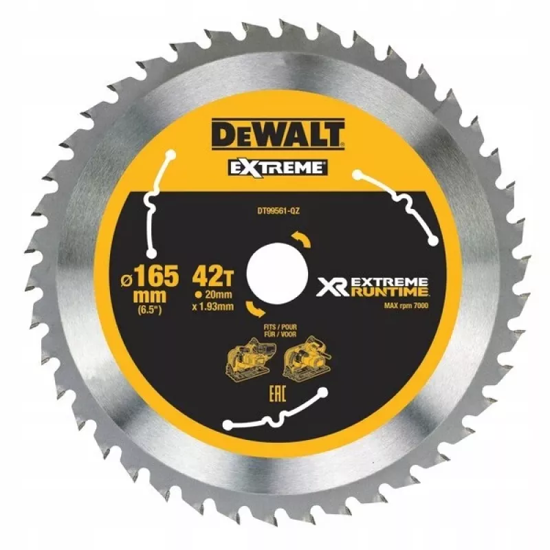 DeWALT DT99561-QZ diskinis pjūklo diskas 16,5 cm 1 vnt.