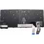 Klaviatūros atsarginė dalis, skirta Lenovo ThinkPad T14 Gen 5 — modelis 5N21M37913, apšviesta, juoda/įvairiaspalvė