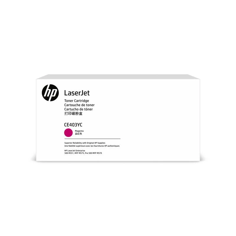HP CONTRACT kasetė Nr. 507Y HP507Y HP 507Y purpurinė (CE403YC)