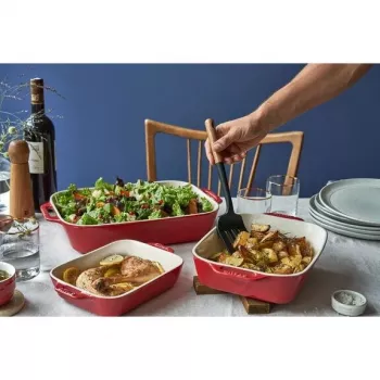 ZWILLING Staub keraminis stačiakampis kepimo rinkinys 3 vnt., raudonas, maks. 300°C