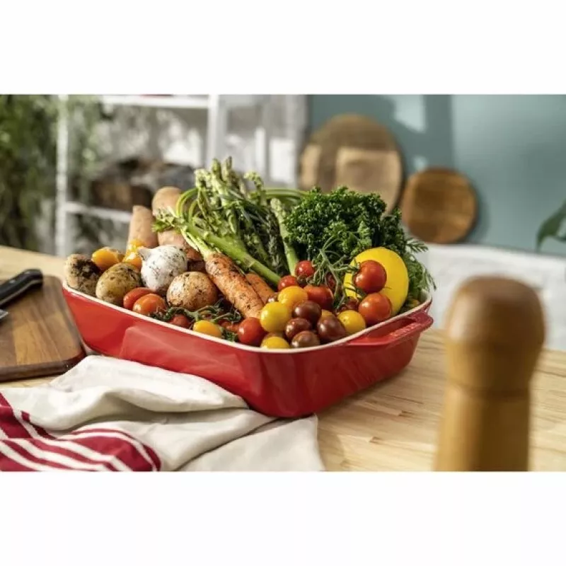 ZWILLING Staub keraminis stačiakampis kepimo rinkinys 3 vnt., raudonas, maks. 300°C