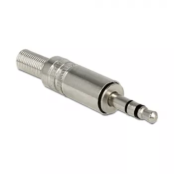 Laidų jungtis DELOCK 65532, 3,5 mm metalinė, sidabrinė