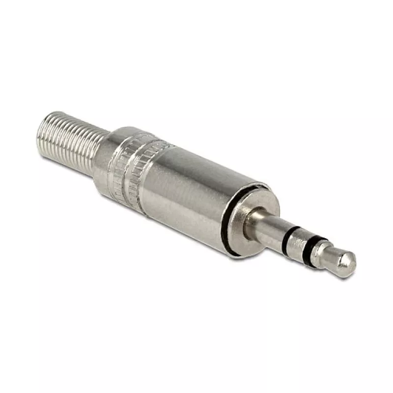 Laidų jungtis DELOCK 65532, 3,5 mm metalinė, sidabrinė