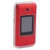 Atverčiamas telefonas Olympia VITUS 4G — 2,8 col. (7,11 cm) LCD, Bluetooth, FM radijas, 147 g, raudonas