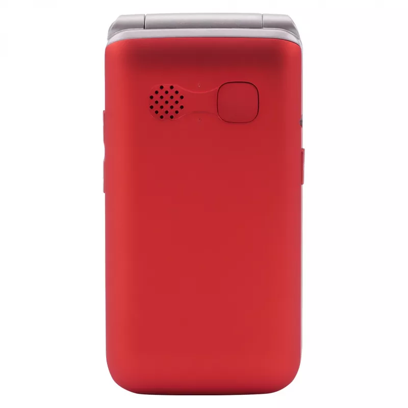 Atverčiamas telefonas Olympia VITUS 4G — 2,8 col. (7,11 cm) LCD, Bluetooth, FM radijas, 147 g, raudonas