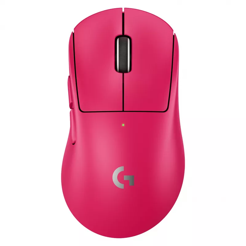 Pelė Logitech G 910-007374 dešiniarankė RF belaidė optinė 44 000 DPI 1 ms 5 mygtukai rausvai violetinė