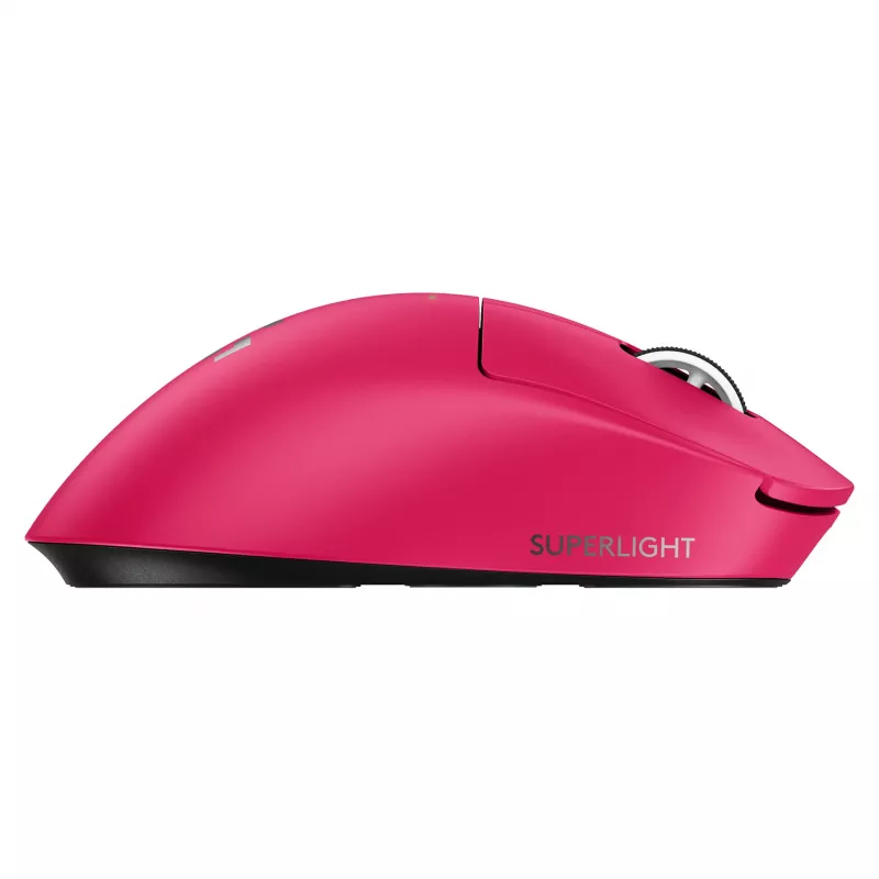Pelė Logitech G 910-007374 dešiniarankė RF belaidė optinė 44 000 DPI 1 ms 5 mygtukai rausvai violetinė