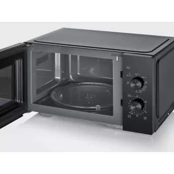 Kombinuota mikrobangų krosnelė SEVERIN MW 7792, pastatoma, 20 L, 900 W, juoda, mygtukai ir sukamoji rankenėlė