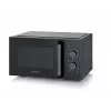 Kombinuota mikrobangų krosnelė SEVERIN MW 7792, pastatoma, 20 L, 900 W, juoda, mygtukai ir sukamoji rankenėlė