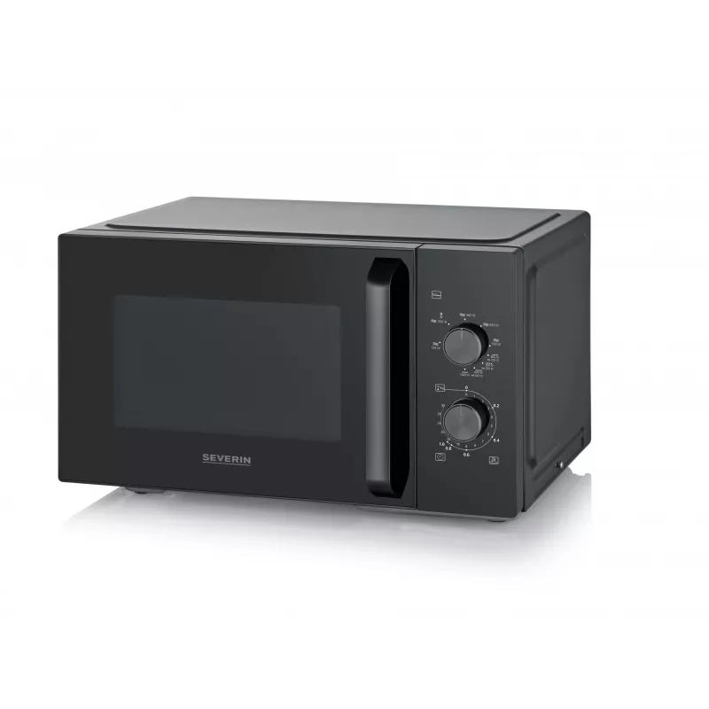 Kombinuota mikrobangų krosnelė SEVERIN MW 7792, pastatoma, 20 L, 900 W, juoda, mygtukai ir sukamoji rankenėlė