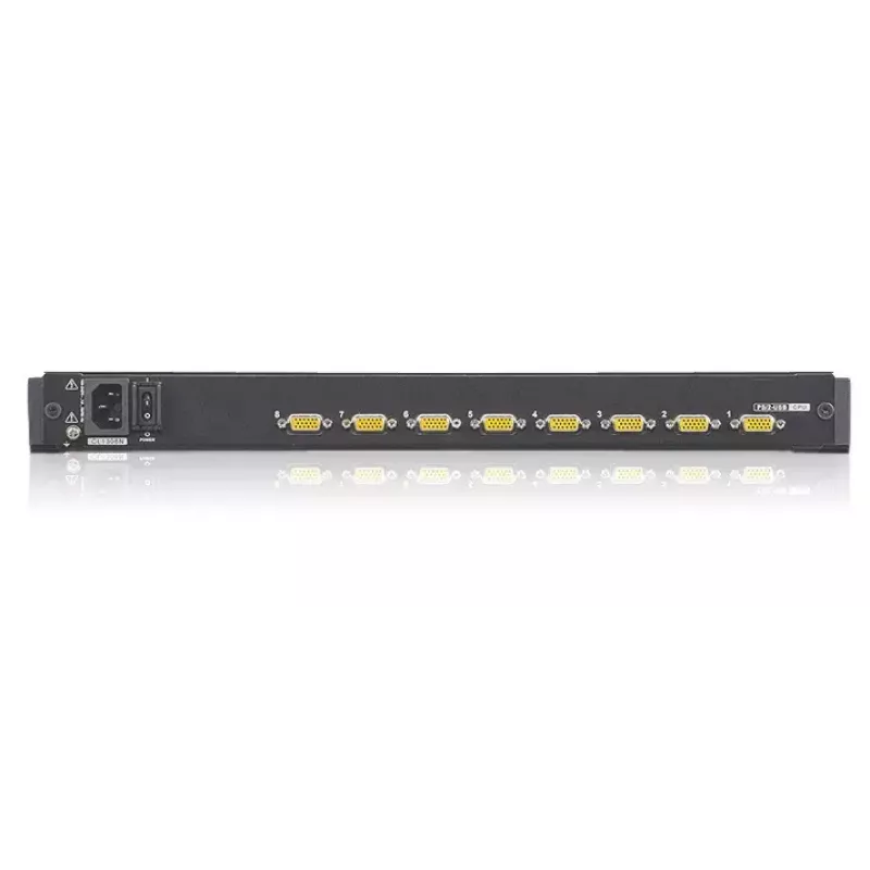 KVM jungiklis ATEN CL1308N 8 prievadų, USB/PS/2 klaviatūra ir pelė, 19 colių LCD, 1U stovas, juodas